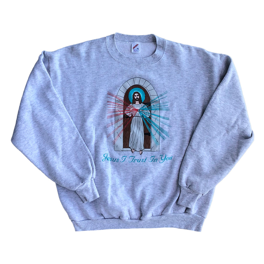 Vintage 1994 Jesus I Trust In You Crewneck Sweater L/XL