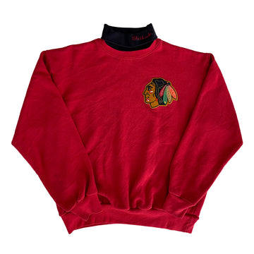 Vintage Chicago Blackhawks Turtleneck Sweater L