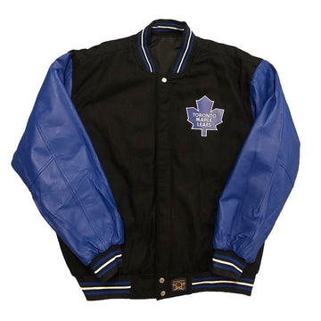 Vintage Reversible J.H Design Toronto Maple Leafs Jacket XL