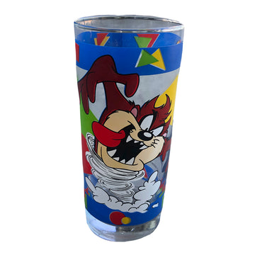 Vintage 1995 Looney Tunes Taz Glass Cup