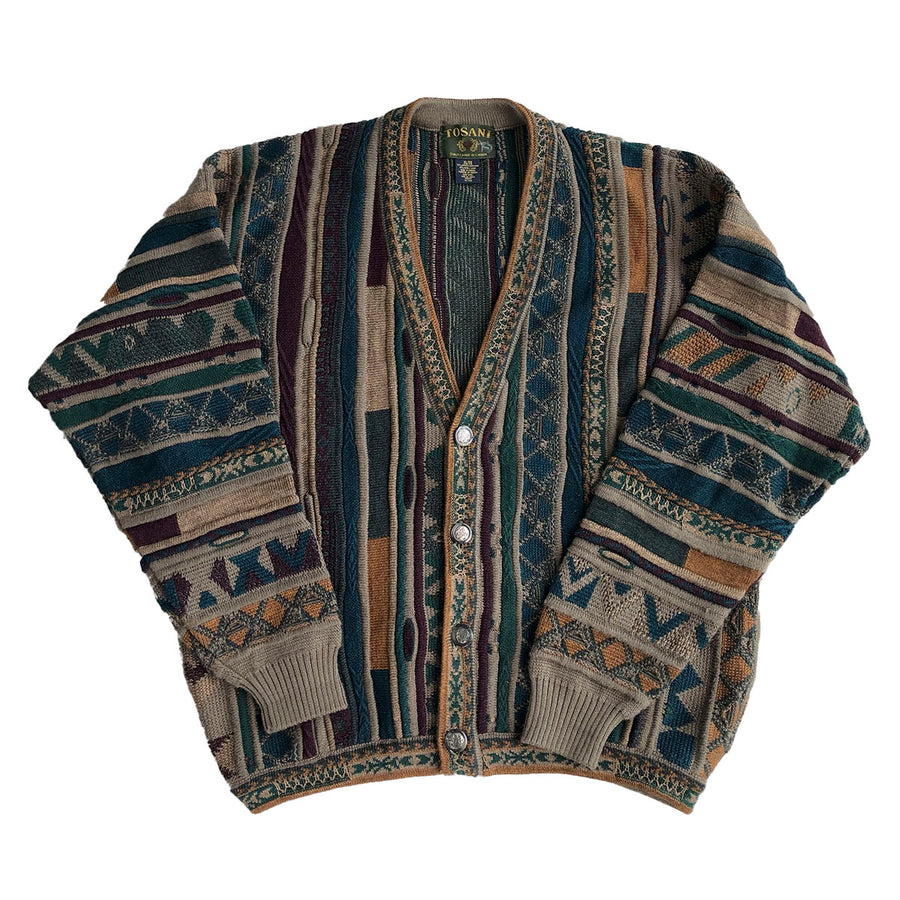 Vintage Cardigan Coogi Style Sweater XL