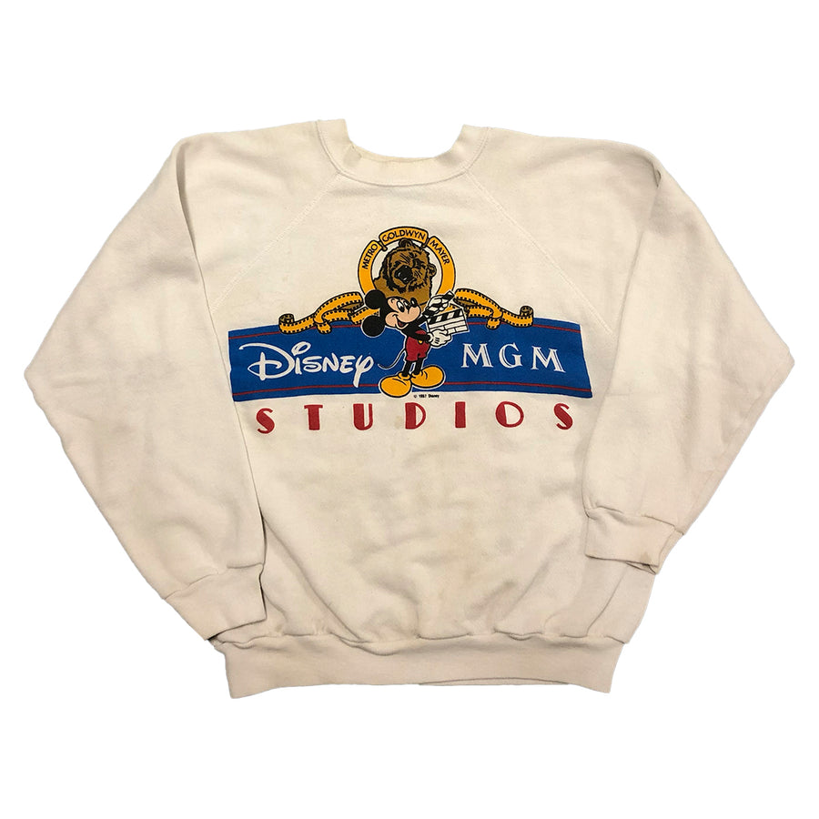 Vintage 1987 Disney MGM Studios Mickey Mouse Cartoon Crewneck Sweater XS/S