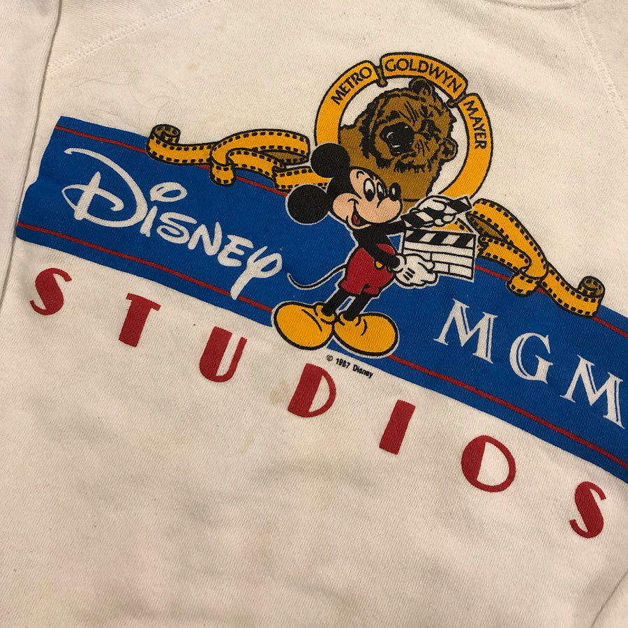 Vintage 1987 Disney MGM Studios Mickey Mouse Cartoon Crewneck Sweater XS/S