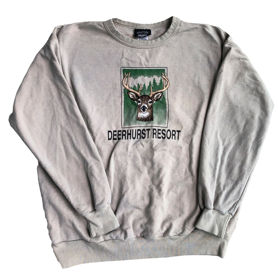Vintage 90s Deer Deehurst Resort Crewneck Sweater L