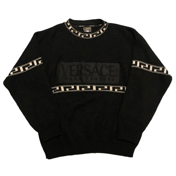 Vintage Versace Jeans Couture Spellout Sweater XL