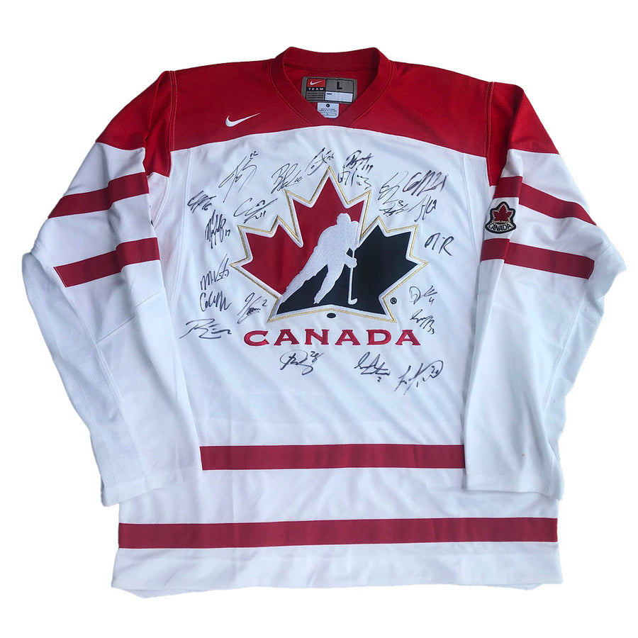 Nike Team Canada Hockey Jersey Autographed L