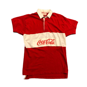Vintage 80s Coca Cola Rugby Tee M/L