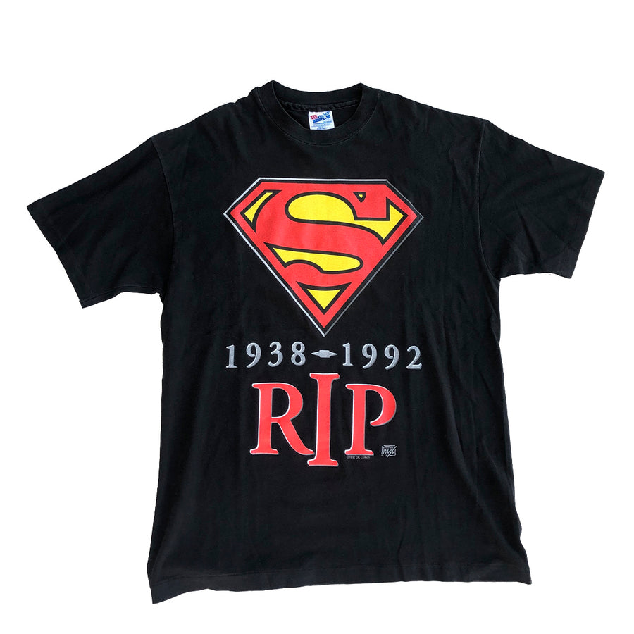 Vintage 1992 DC Comics Death Of Superman Tee L