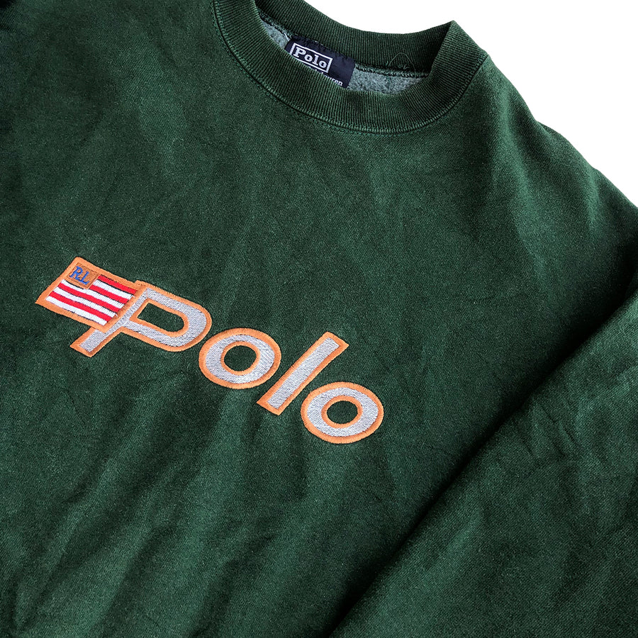 Vintage Bootleg Polo Ralph Lauren Crewneck Sweater L