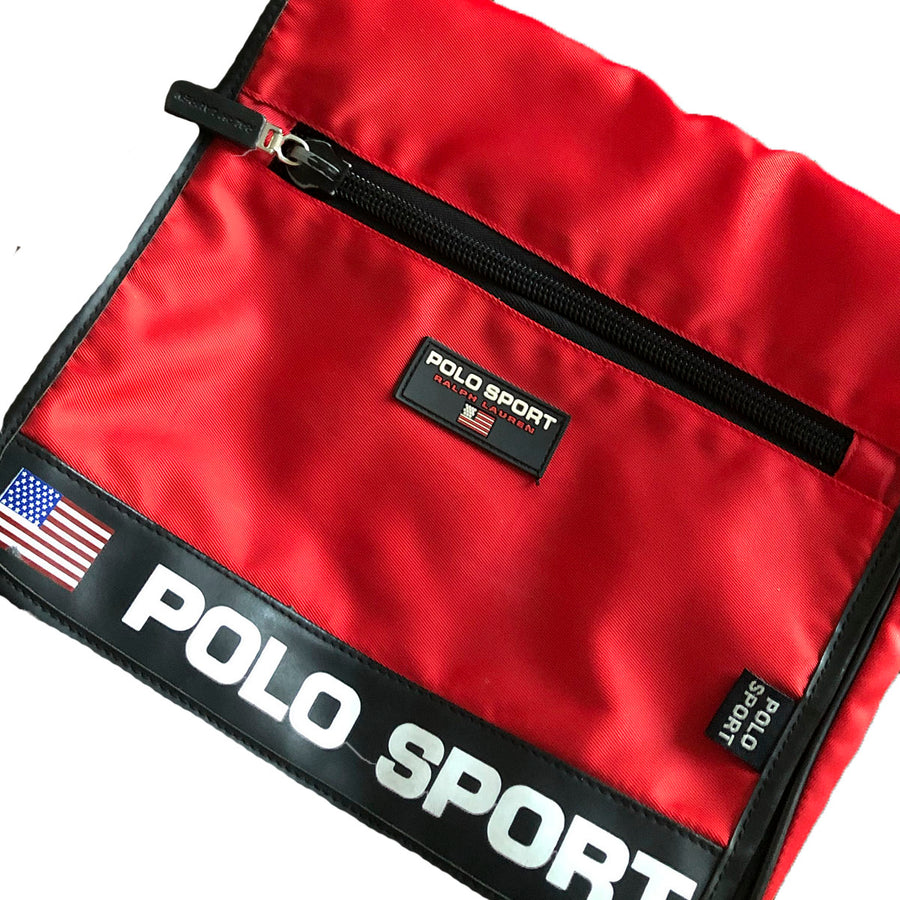 Vintage Polo Sport Messenger Bag