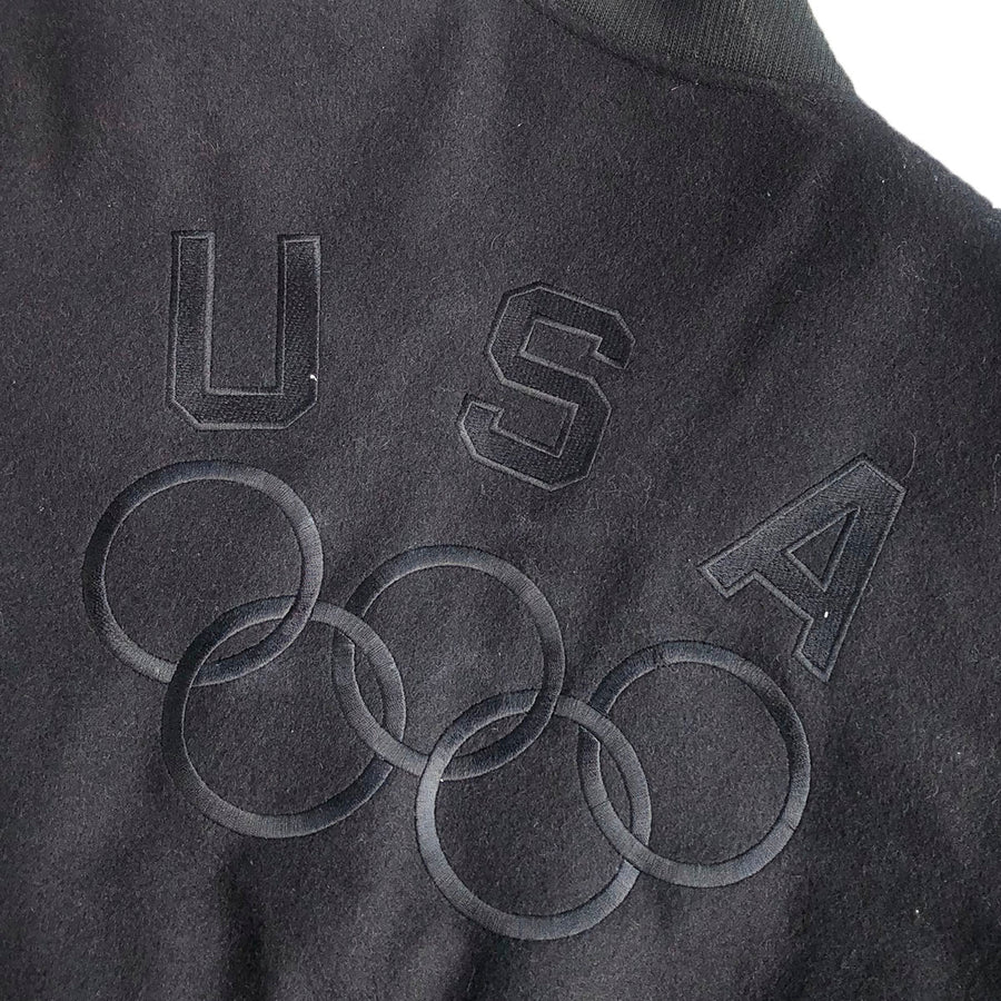 Vintage 1990s Wool Leather USA Olympics Jacket M/L