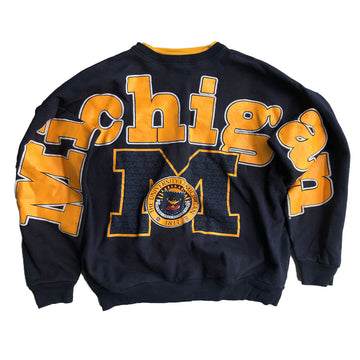 Vintage Michigan State Spellout Crewneck Sweater L