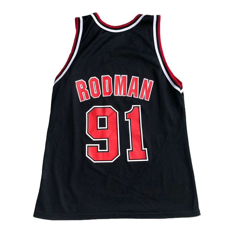 Vintage Champion Chicago Bulls Dennis Rodman Jersey L