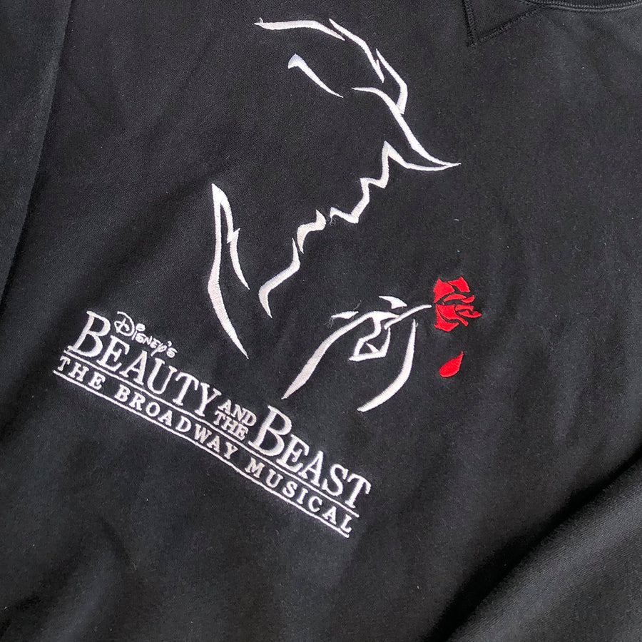 Vintage Beauty And The Beast The Broadway Musical Crewneck Sweater L