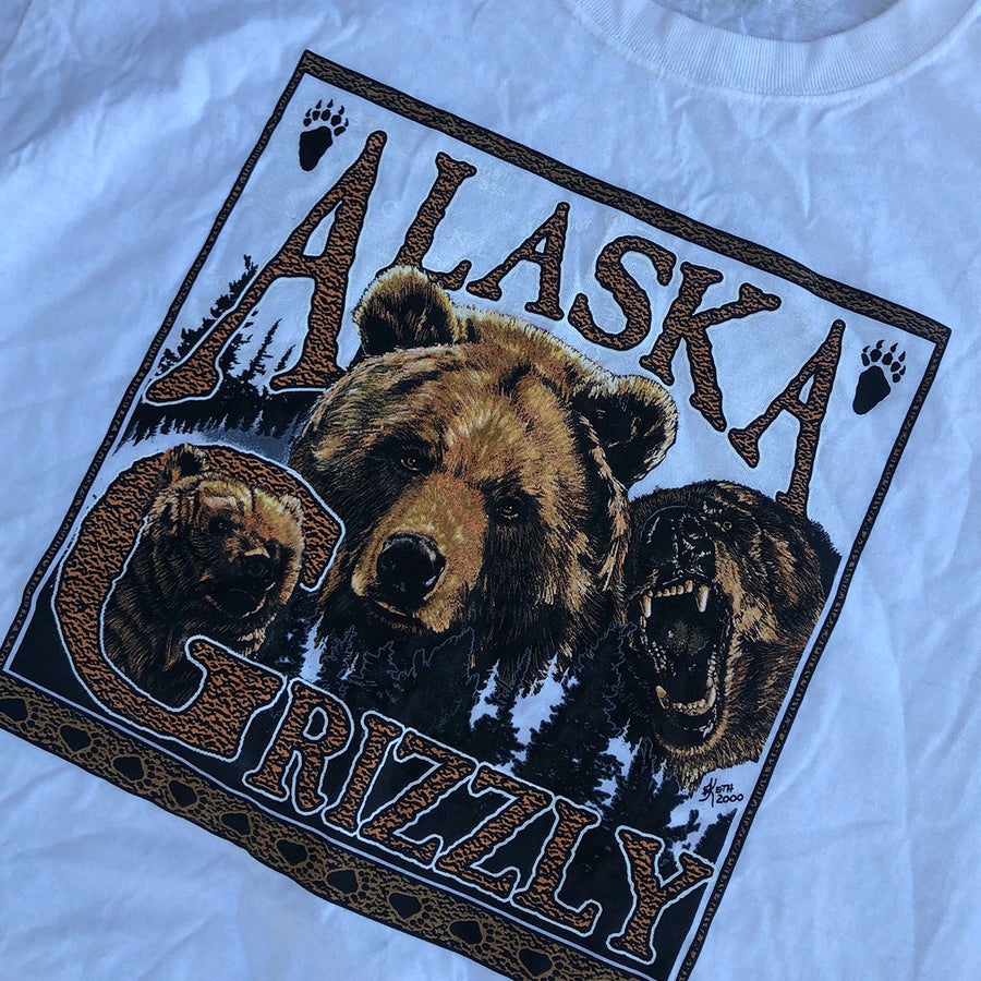 Vintage Alaska Grizzly Tee L