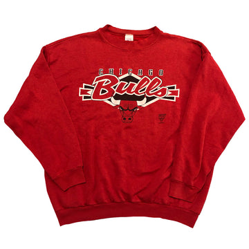 Vintage Logo 7 Chicago Bulls Crewneck Sweater L/XL