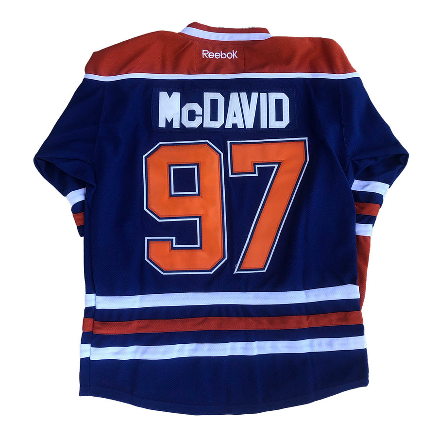 Reebok Connor McDavid Edmonton Oilers Jersey NWT M/L
