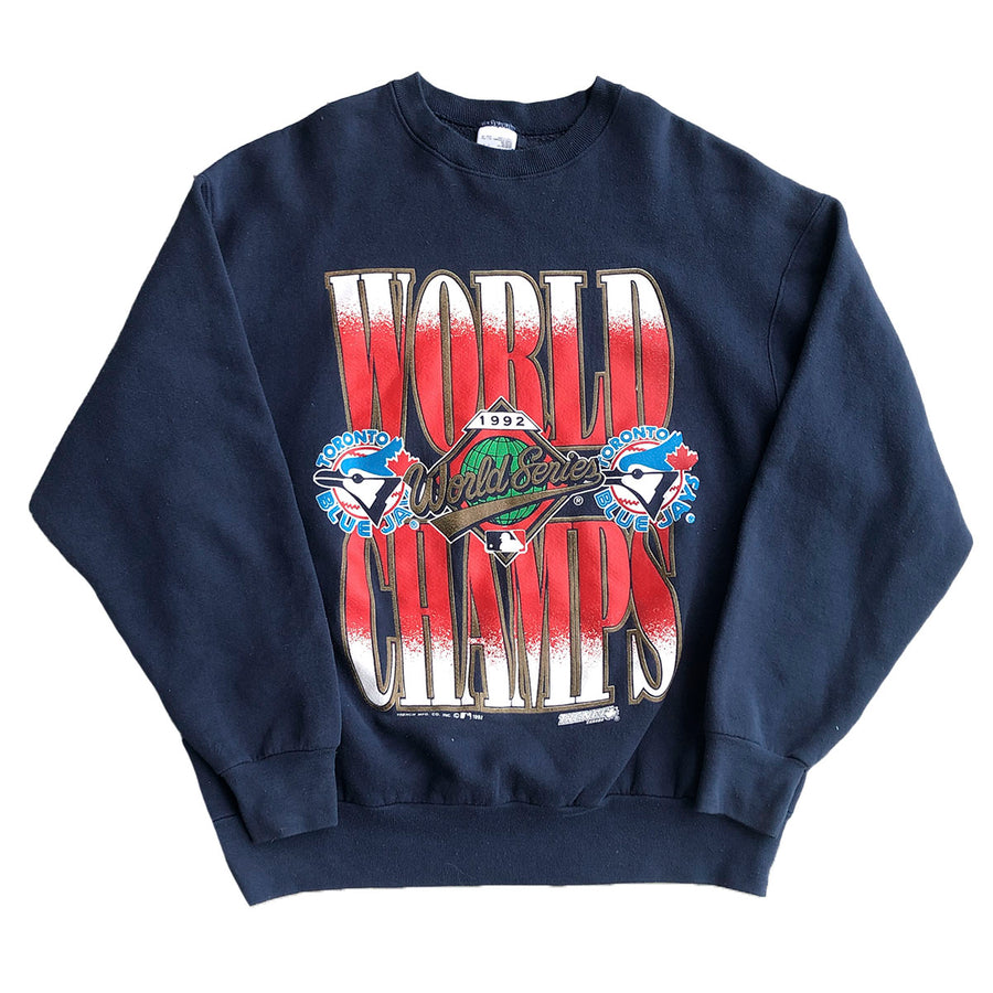 Vintage 1992 World Series Toronto Blue Jays Crewneck Sweater L