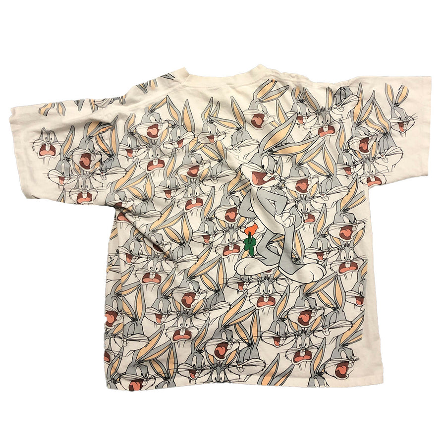 Vintage Looney Tunes All Over Print Bugs Bunny Tee M/L