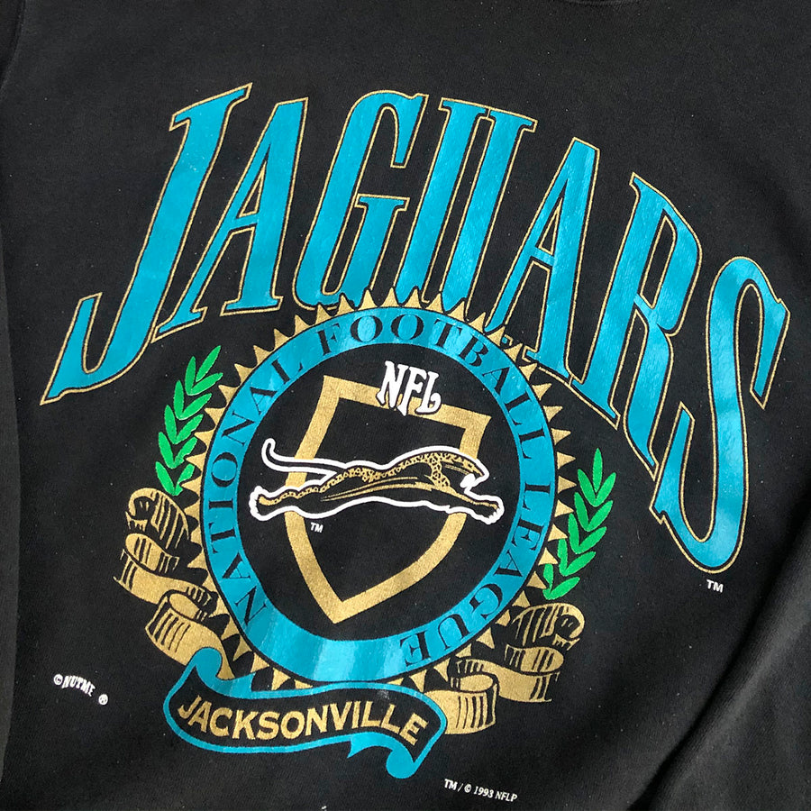 Vintage 1993 Nutmeg Jaguars Jacksonville Crewneck Sweater L