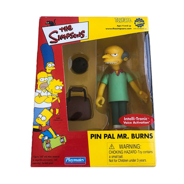 The Simpsons Pin Pal Mr. Burns Playmates Action Figure