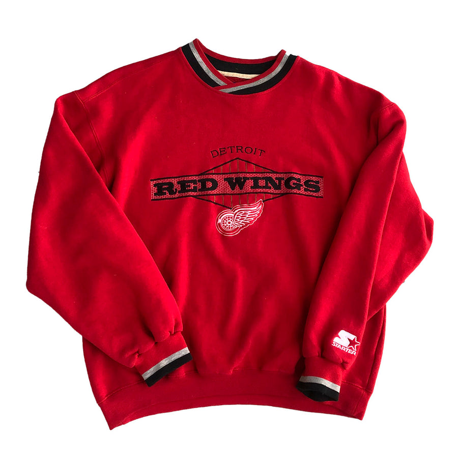 Vintage Starter Detroit Red Wings Crewneck Sweater M