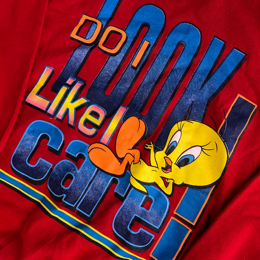 Vintage 1997 Looney Tunes Tweety Bird Crewneck Sweater XL