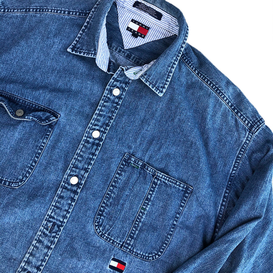 Vintage Tommy Jeans Denim Button Up XL