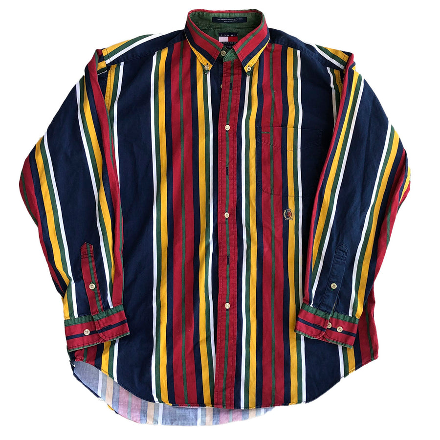 Vintage Tommy Hilfiger Stripe Button Up M
