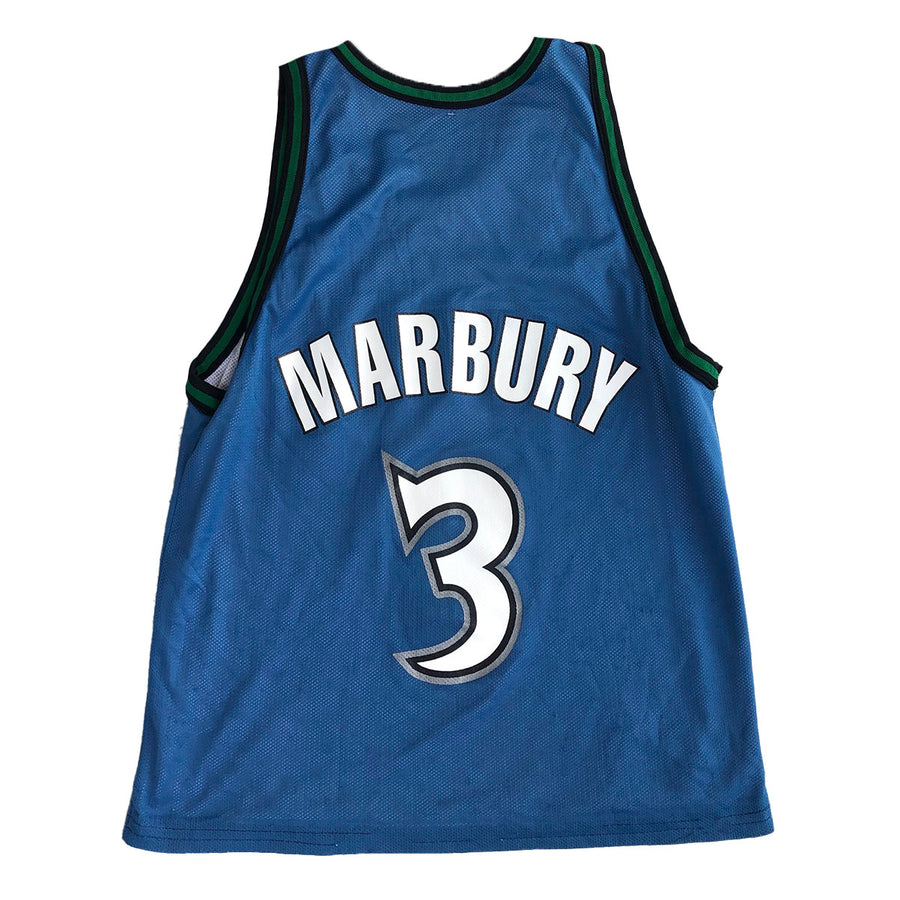 Vintage Champion Stephon Marbury Minnesota Timberwolves Reversible Jersey M