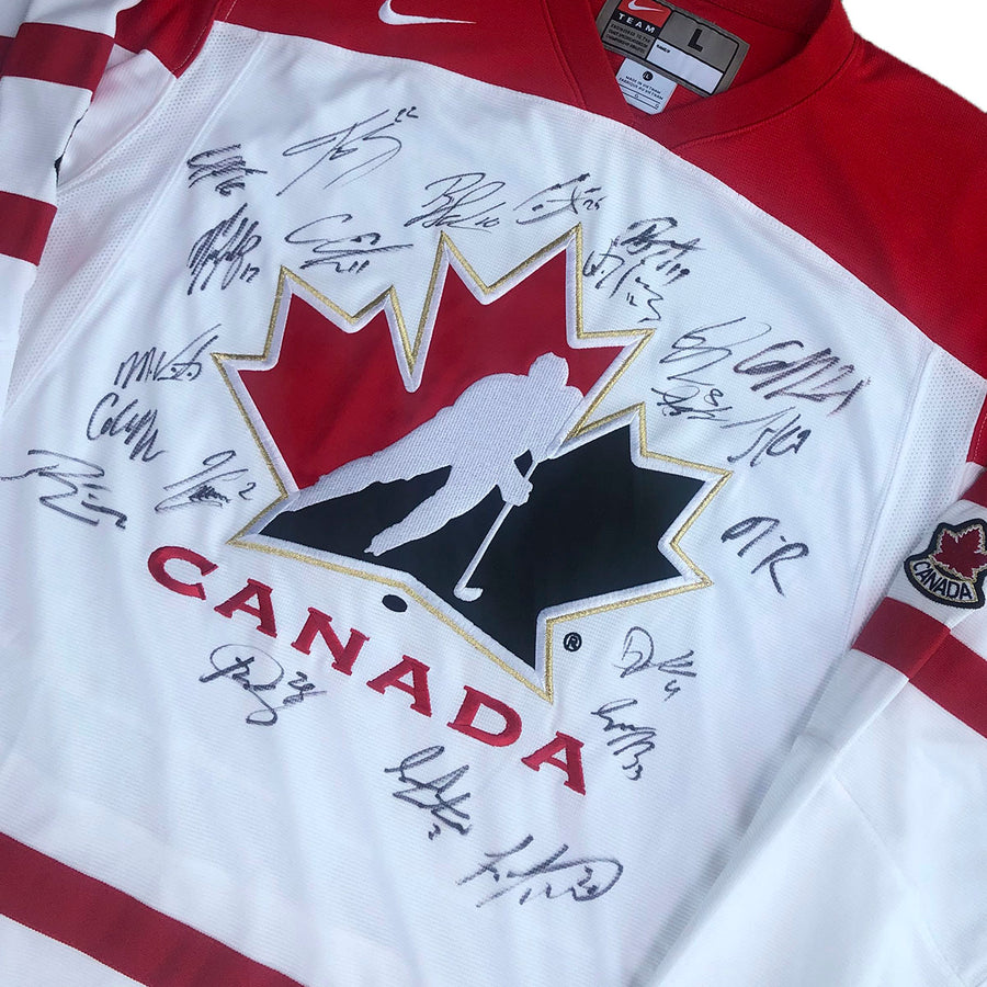 Nike Team Canada Hockey Jersey Autographed L