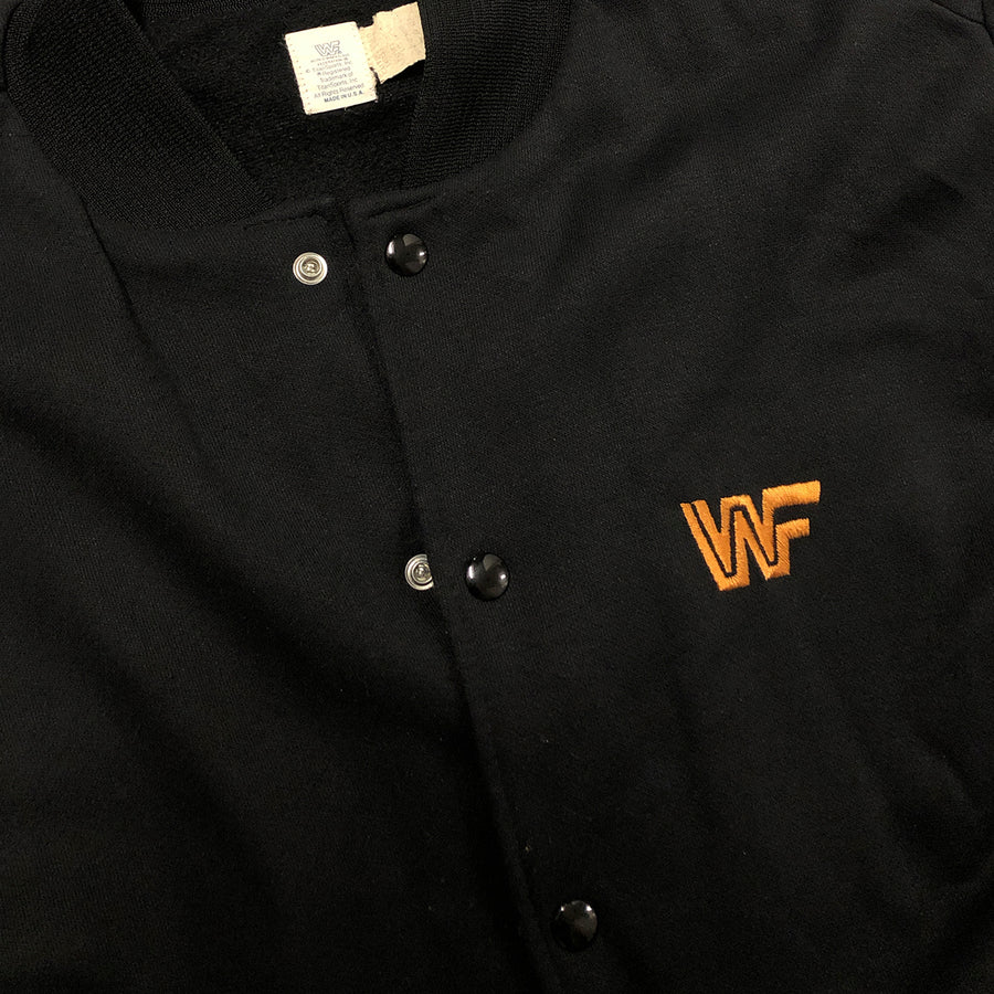 Very Rare Vintage WWF Wrestlemania X 10 Button Up Jacket L