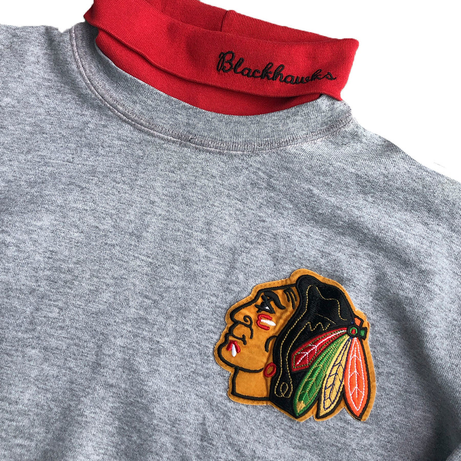 Vintage Chicago Blackhawk Turtleneck Sweater XL