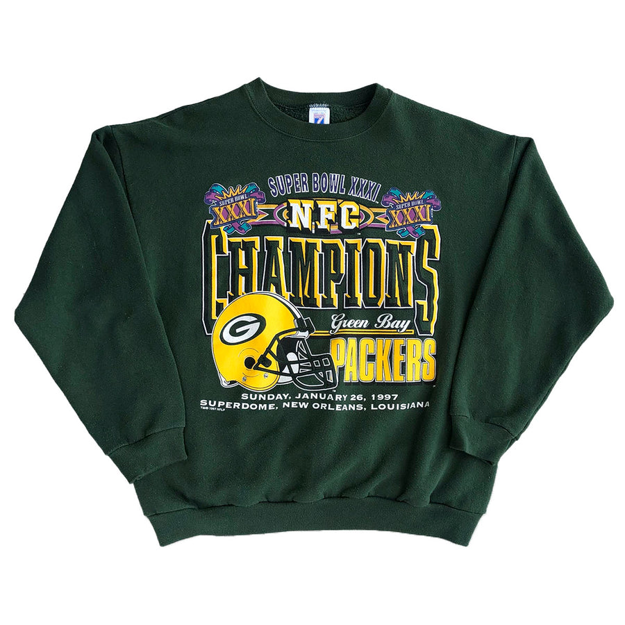 Vintage 1997 Superbowl Greenbay Packers Crewneck Sweater L