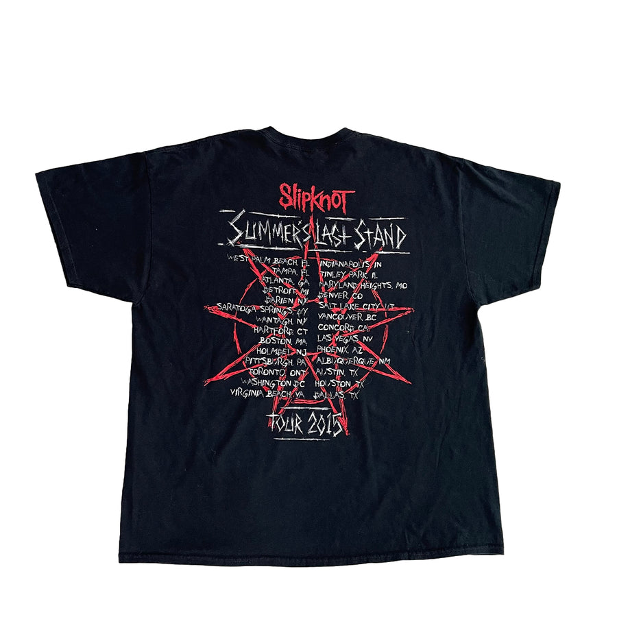 2015 SlipKnot Summers Last Stand Band Tee XXL