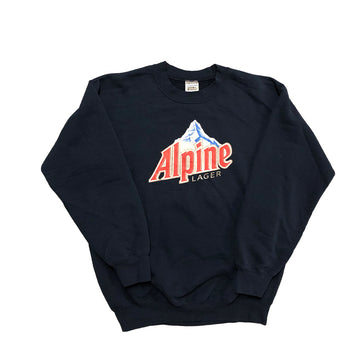 Vintage 90s Alpine Lager Beer Crewneck Sweater M