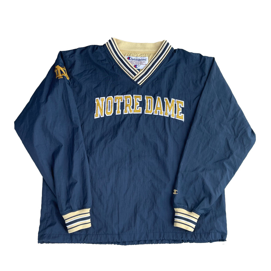 Vintage Champion Notre Dame Pullover Jacket L