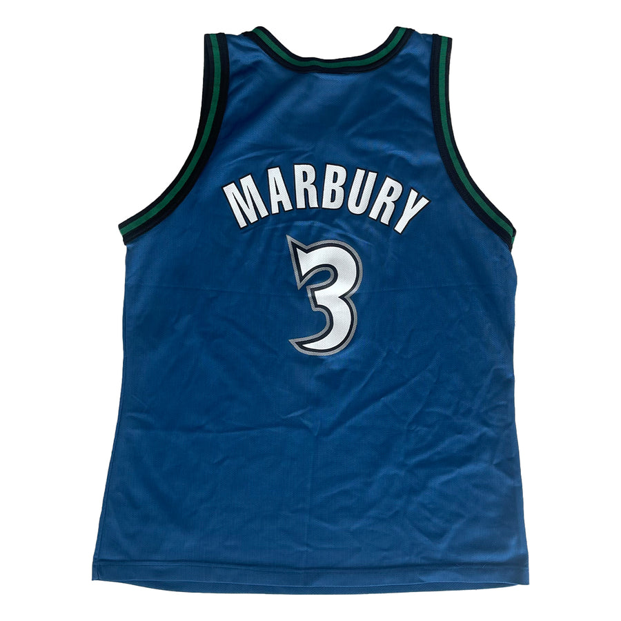 Vintage Champion Stephon Marbury Minnesota Timberwolves Jersey M