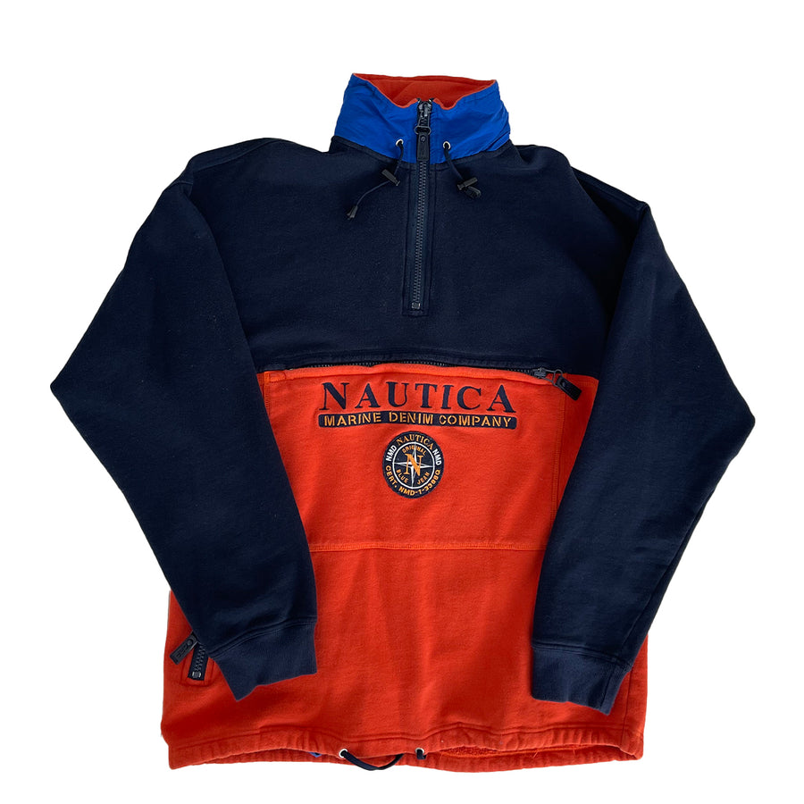 Vintage Nautica Marine Half Zip Sweater XL