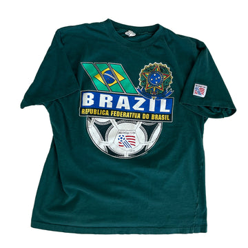 Vintage 1994 Brazil World Cup USA Tee L
