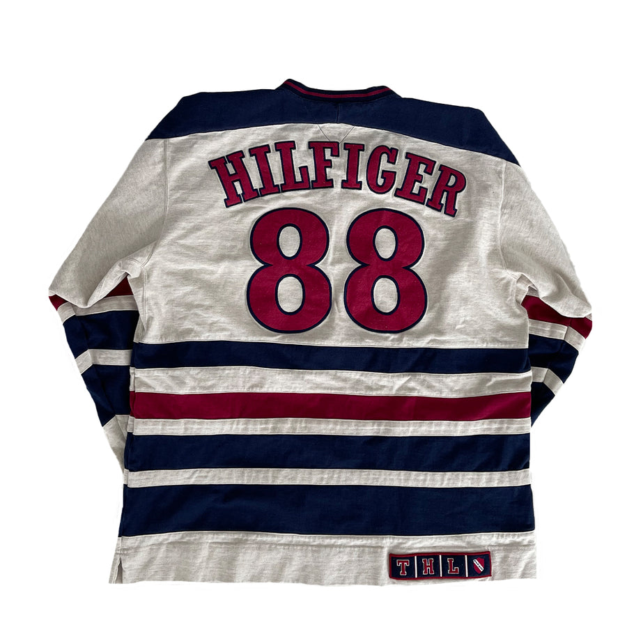 Vintage Tommy Hilfiger #88 Hockey Jersey L