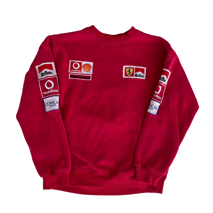Vintage Embroidered Ferrari x Marlboro Michael Schumacher Sweater L