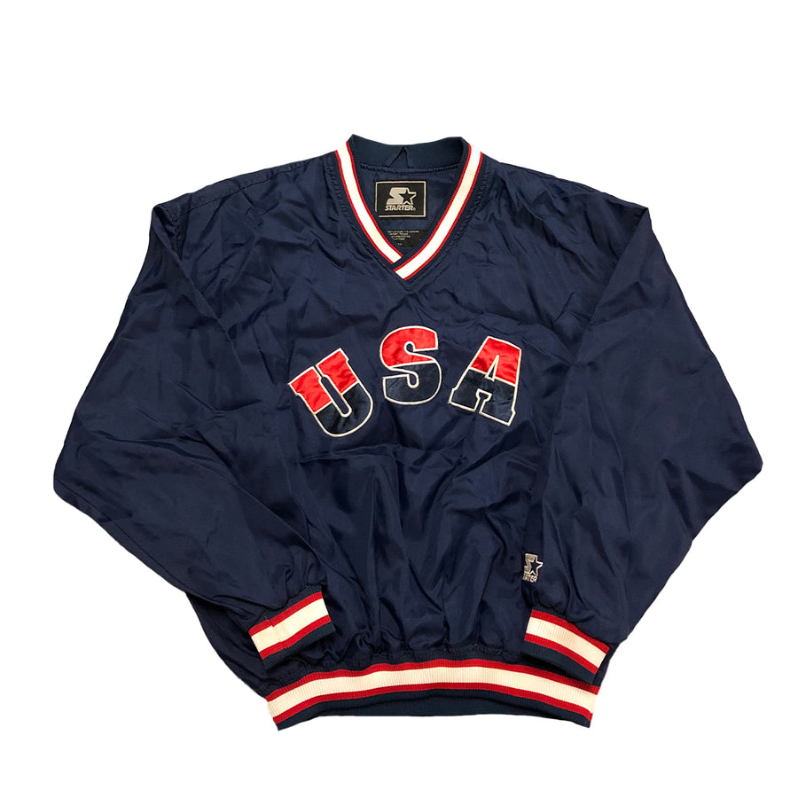Vintage Starter Coorlight Team USA Pullover Jacket XL
