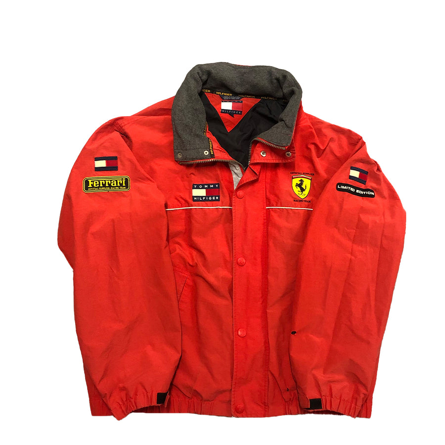 Rare Vintage Limited Edition 90s Tommy Hilfiger x Ferrari Formula 1 Racing Jacket XL