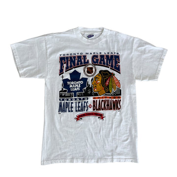 Vintage 1999 Toronto Maple Leafs vs. Chicago Blackhawks Final Game Tee M