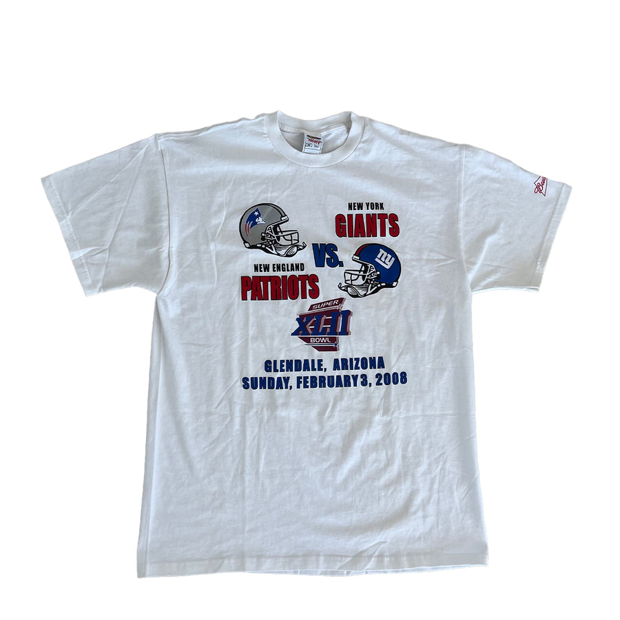 Vintage 2008 Super Bowl New England vs. New York Giants XL