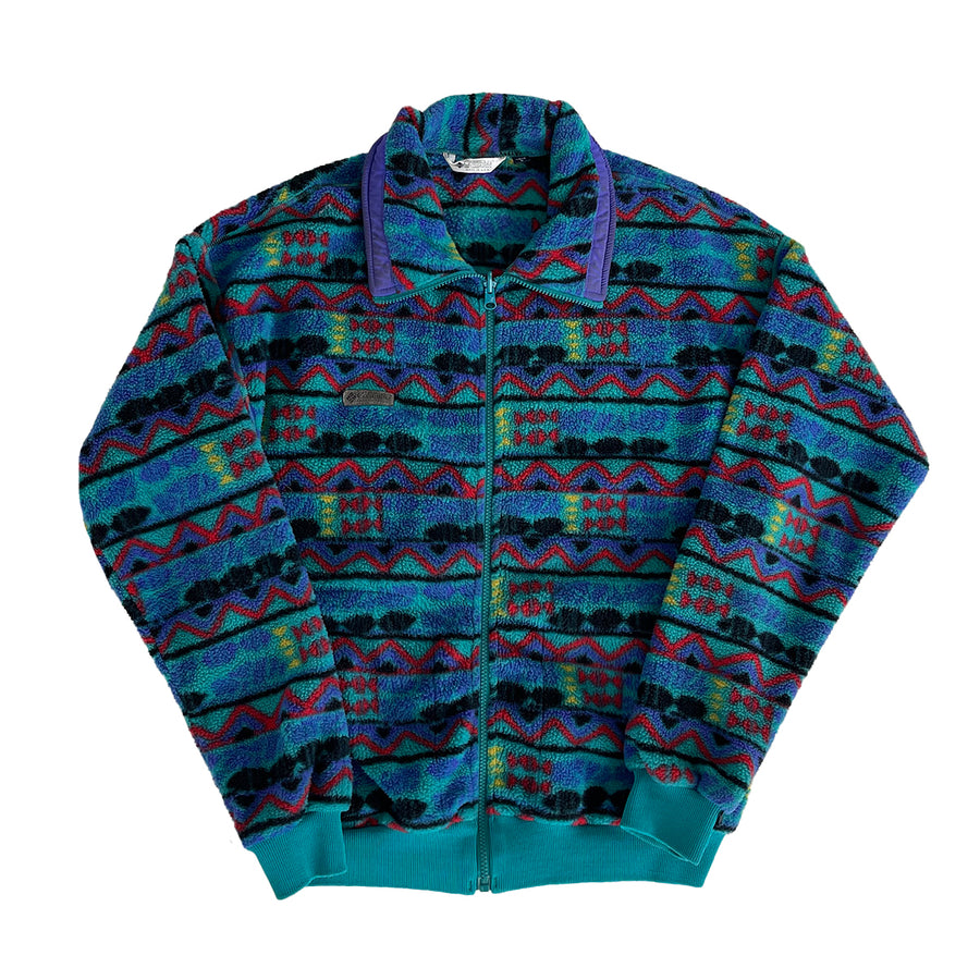 Vintage British Columbia Sportswear Fleece Zip Up Sweater L