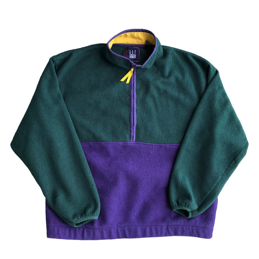 Rare Vintage GAP Artic Light Fleece Half Zip Sweater XL
