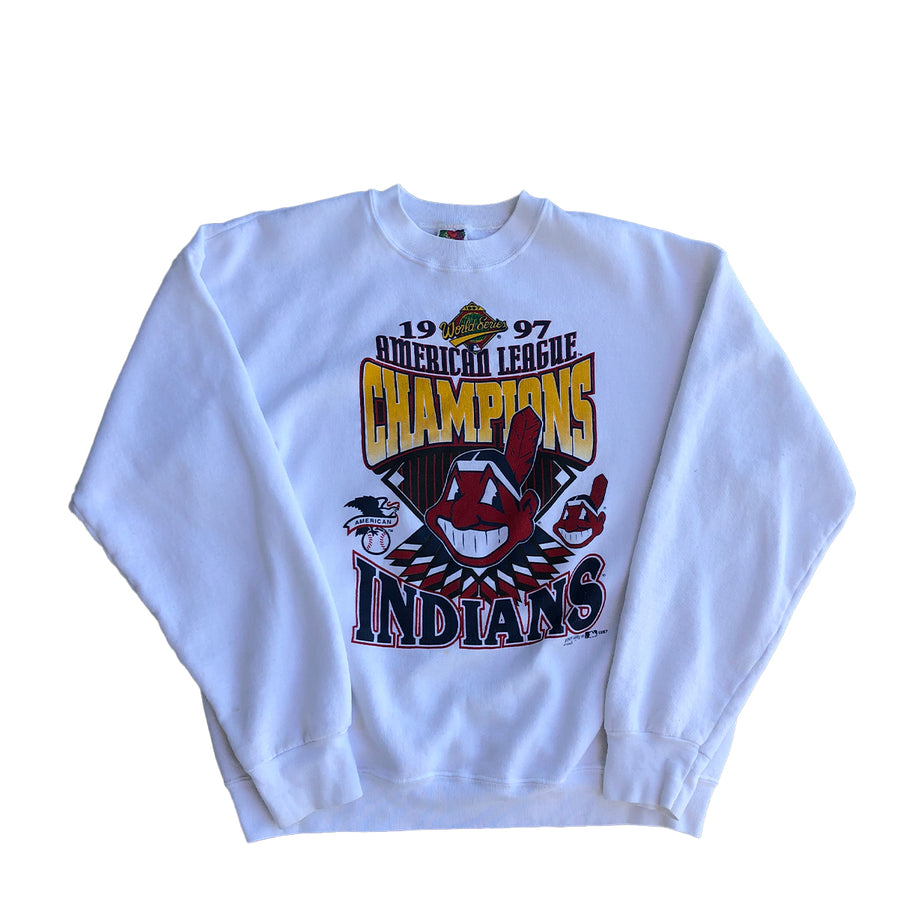 Vintage 1997 Cleveland Indians Crewneck Sweater L/XL