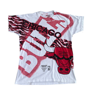 Vintage Chicago Bulls All Over Print Tee S
